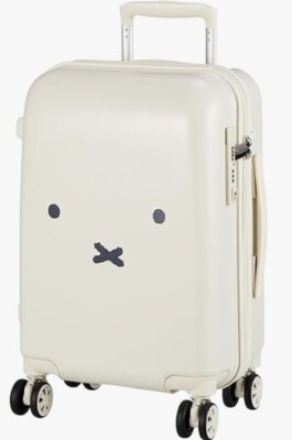Miffy Koffer Tragetasche Gesicht Design Serie 30L Handgepäck Weiß Neu