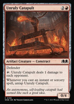MTG Magic the Gathering Unruly Catapult (156/515) Wilds of Eldraine LP