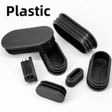 Inserto tubo plastica ovale tappi terminali mobili Bungs nero grigio bianco