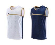 2023 New victor Men's Badminton sleeveless T-SHIRTS Tennis clothes Sports Tops