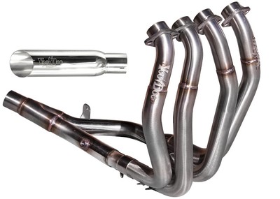 VooDoo 4 Into 1 Race Exhaust Hayabusa 1999-2020 Stainless W/ Polish Muffler