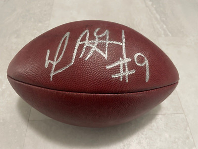 One of a kind David Garrard Signature Panthers Practice Football Roger Goodall