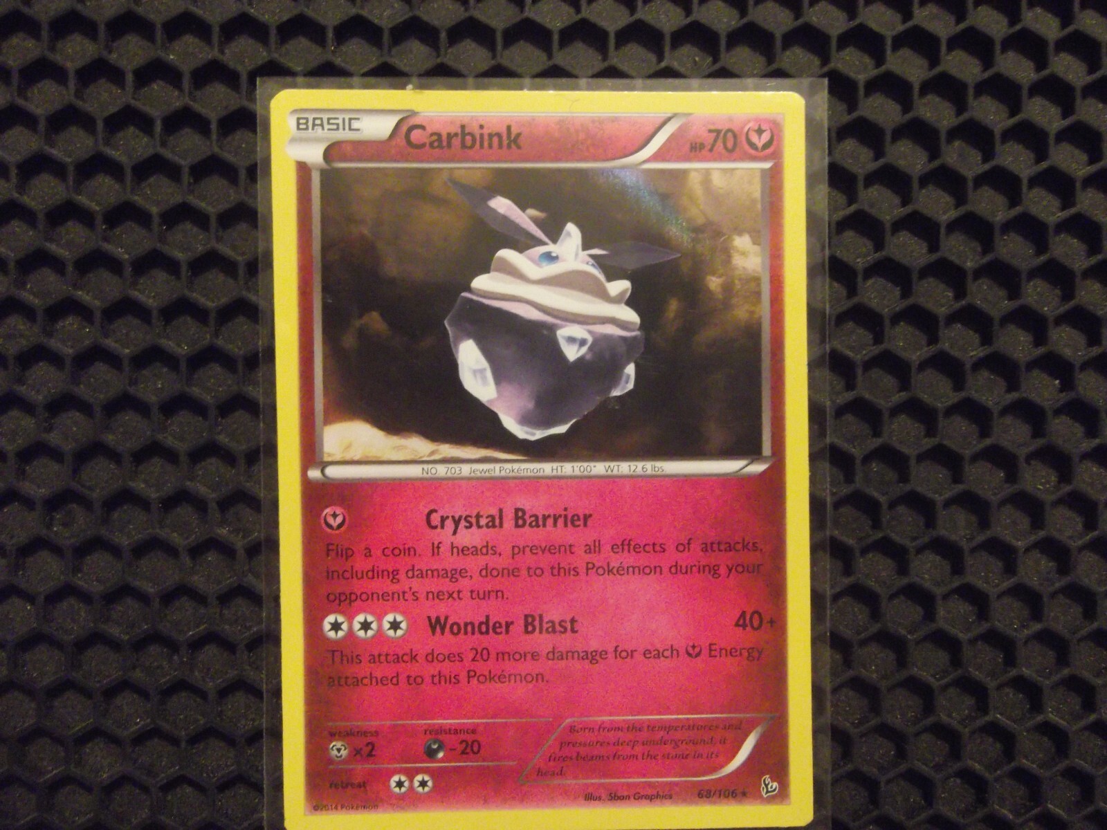 Carbink 68/106 Pokemon Card XY Flashfire Holo 2014 NM/LP SALE!