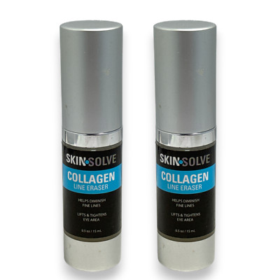 Skinsolve Collagen Line Eraser 0.5oz./15ml New Sealed; Lot of 2