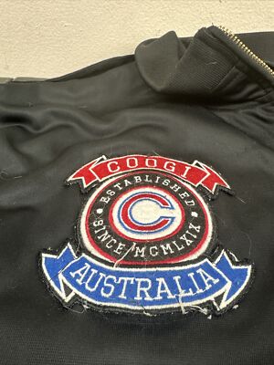 Vintage COOGI BLACK Zip Up Embroidered Track Jacket XXL | eBay