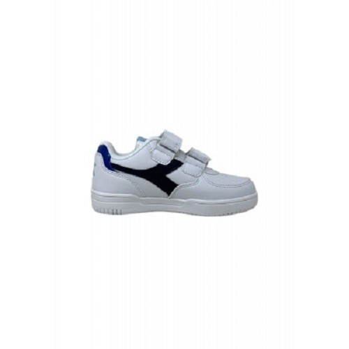 SCARPE DIADORA RAPTOR LOW 101 177721 01 D0719 NERO BLU BIANCO PELLE BAMBINO foto 2