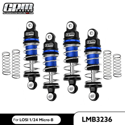 Front+Rear Shock Absorbers for LOSI 1/24 Micro-B 2WD Buggy RTR-LOS00007 RC Parts