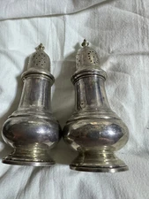 Gorham Sterling Silver Salt & Pepper Shakers Vintage Tablewear 1111 USED CORZ