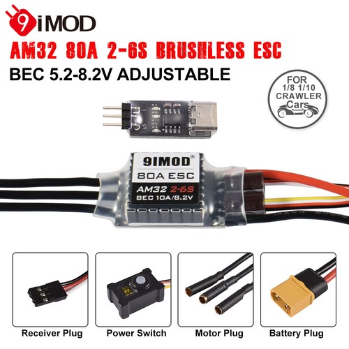 9imod 3542 Brushless Motor Gearbox 80A ESC for Axial SCX10 RC Crawler Cars - Picture 3 of 35