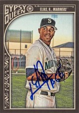 Roenis Elias autographed baseball card (Mariners) 2015 Topps Gypsy Queen #206
