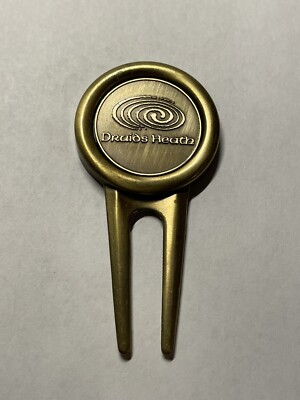 Druids Heath Golf Club Divot Tool & 1'' Coin Golf Marker - Co Wicklow, Ireland