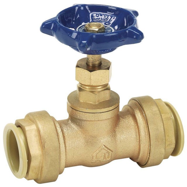 Homewerks Worldwide 3/4 in. Brass Stop and Waste Valve with PushFit