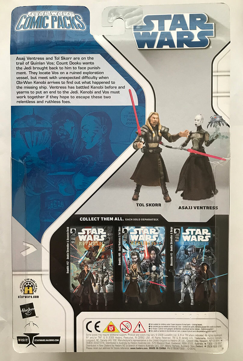 アメコミ STAR WARS COMIC PACKS #69 Asajj Ventress HASBRO - STAR WARS REPUBLIC - COMIC PACK #69 - ASAJJ