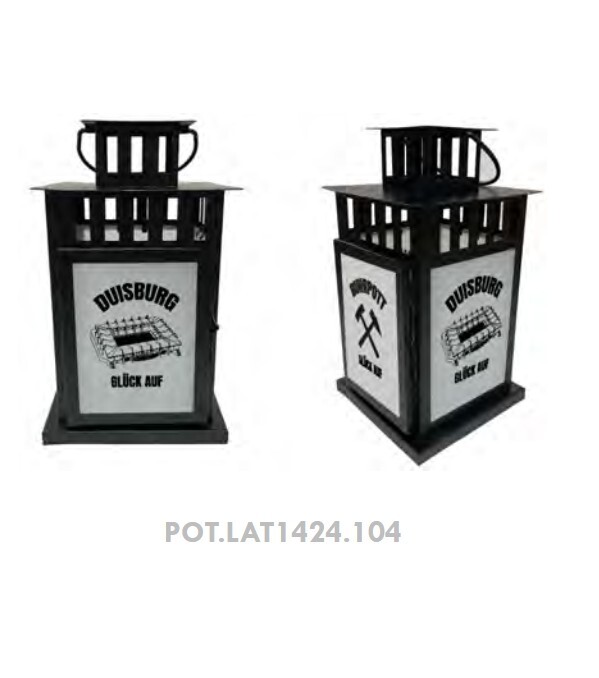 Lantern Duisburg Ruhrpott mining stadium football metal glass luck on