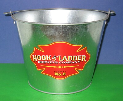 Hook & Ladder Brewing Company Metal Ice Bucket 7'' Tall
