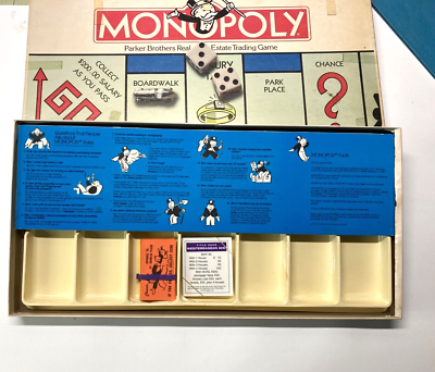 モノポリー確認用 Vintage Monopoly Board Game 1970; Replacement Pieces Parts | eBay