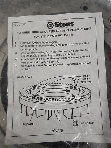 Stens 150-435 Flywheel Ring Gear Replaces Briggs & Stratton 696537 - Picture 4 of 4