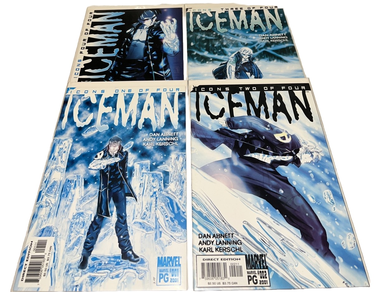 ICEMAN #1,2,3,4 (9.6-9.8) DAN ABNETT/ICONS MARVEL COMICS LIMITED