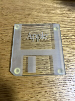 Very Rare] Apple Glass Floppy Coaster | eBay