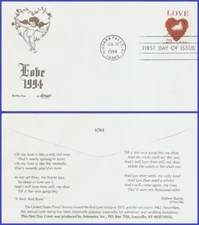 USA5 #2814C U/A ARTMASTER FDC   Dove and Roses Love