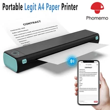 Phomemo M08F Original Portable A4 Legit Bluetooth Printer for Travel TATTOO  LOT
