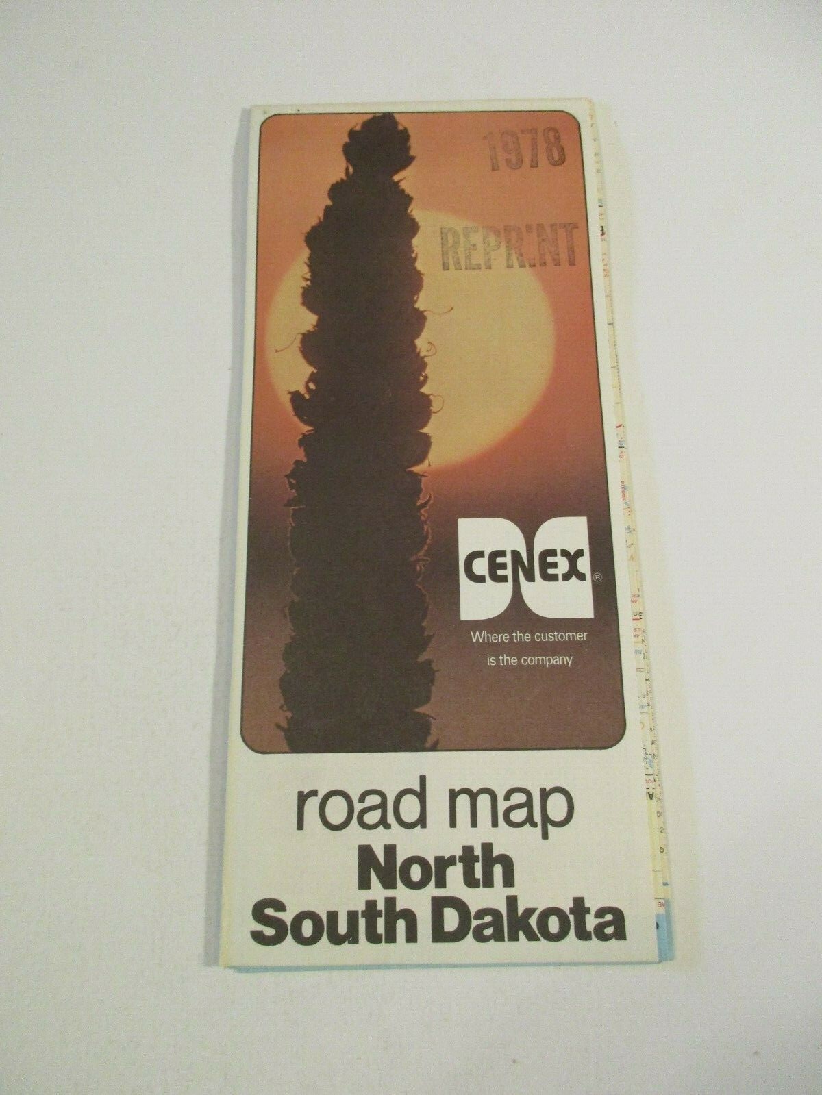 Vintage 1978 Cenex North South Dakota Road MapBox Q eBay