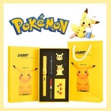 LAMY Safari Pokemon Pikachu Pluma Estilográfica Edición Limitada Colección Set de Regalo