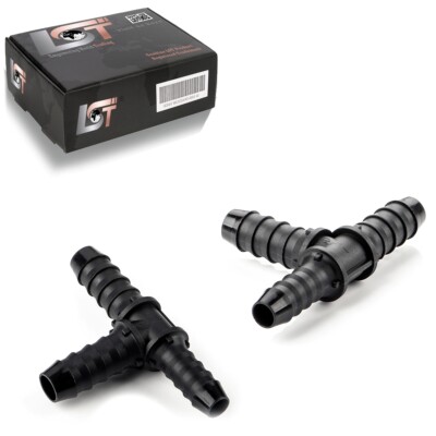 2x Bewässerungssystem T-Stück Schlauchverbinder Reduzierstück Ø 10 mm - Ø 12 mm