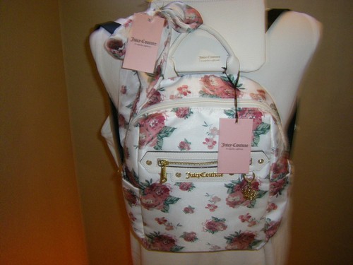 Juicy Couture Mini Backpack White Rose 