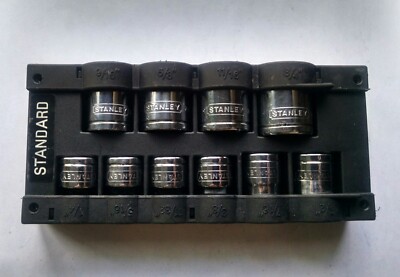 Stanley (Mac Tools) SAE chrome socket set /w storage container