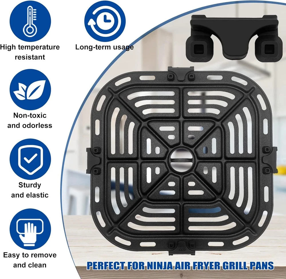 Air Fryer Rubber Bumpers, 4 Packs Replacement Parts for Black Air Fryer Rubber Bumpers, 4 Packs Replacement Parts for Black