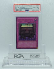 YUGIOH TP4-001 ROYAL DECREE ULTRA RARE TOURNAMENT PACK HOLO FOIL PSA 8 NM-MT #*