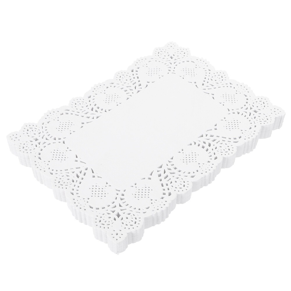 170 Sheets Hollow OilAbsorbing Paper Tablecloth Round Disposable Lace