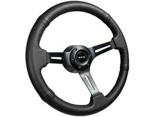 1969-73 Pontiac Gto 14 Perforated Black Leather 6-bolt Slots Steering Wheel Kit 1969-73 Pontiac Gto 14 Perforated Black Leather 6-bolt Slots Steering Wheel Kit