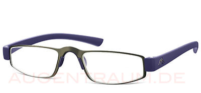 Lesebrille Herren Aus Metall, Blau – Lesehilfe Mit Stärke 1,0 Bis 3,5 In Modernem Design