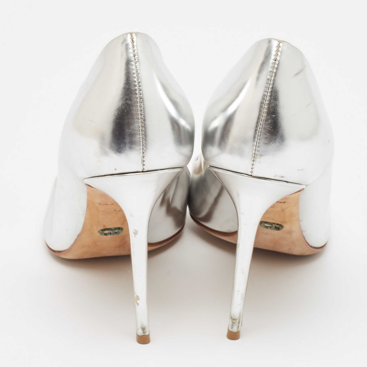 Dior Silver Leather Pointed Toe Pumps Size 42 | eBay Dior Silver Leather Pointed Toe Pumps Size 42 | eBay
