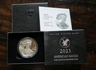 2021-W (Type 2) 1oz .999 Silver American Eagle Proof  w/ Box & COA #2