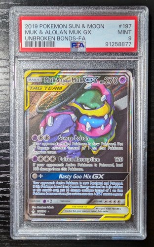 Muk & Alolan Muk-GX graded PSA 9 for sale on eBay