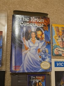 The Krion Conquest Nintendo NES Complete in Box CIB RARE Vic Tokai 1990 NTSC USA