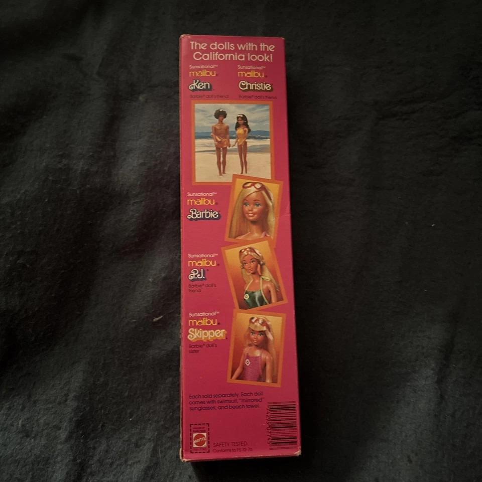Muñeca Barbie Mattel Sunsational Malibu Christie 1981 (7745) NRFB RARA encontrar Foto 3 de 4