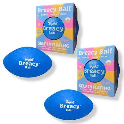 Self Inflating Ball 5'', Rubber New Feel Breacy Ball, Hi Bouncy, Never Need Pu...