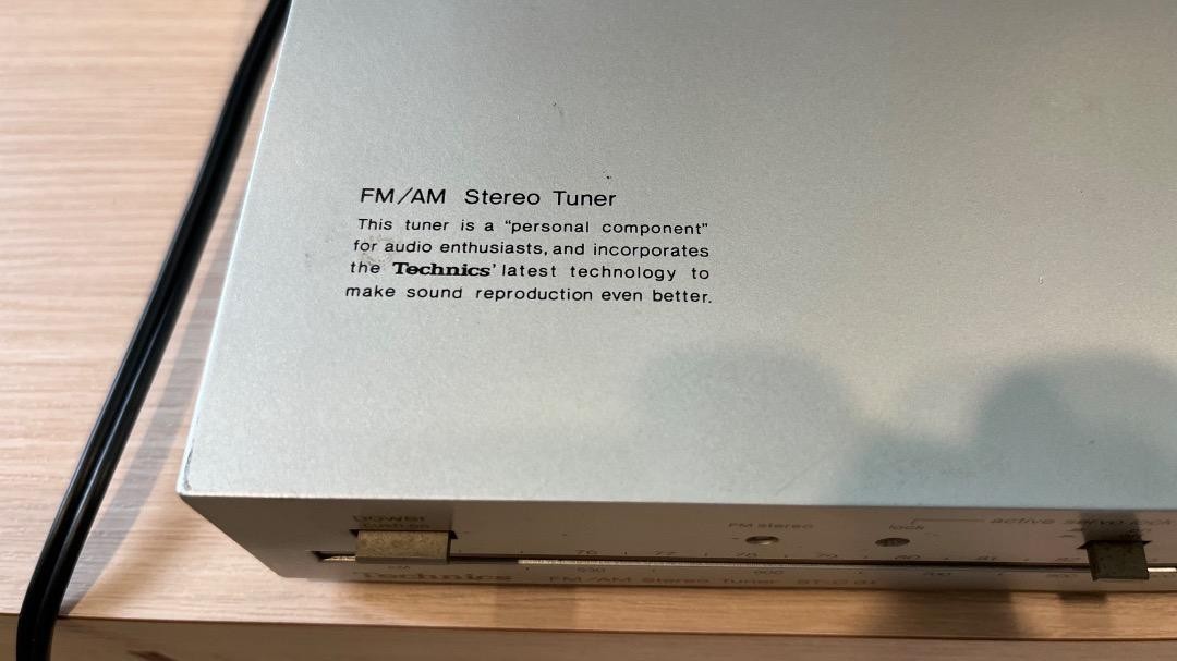 Technics ST-C01 FM AM Stereo Tuner Active Sensor Compact Vintage