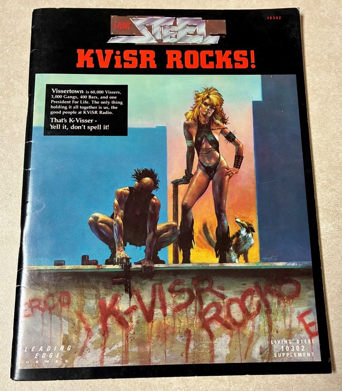 KViSR Rocks!  A scenario for the Living Steel RPG by Leading Edge Games 1987