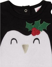 Holiday Time Penguin Pajama Sleeper For Infants Size 18M