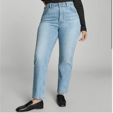 Everlane The 90s Cheeky Jean Organic Cotton Straight Leg Mom Jeans Button Fly:29