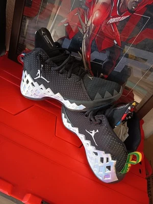 Jordan diamond mid quai 54 black multi 44 x nike air zoom retro og Paris q54 - Photo 1/4