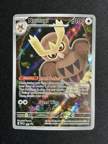 [NM] Noctowl 141 Scarlet & Violet Promos (SVP) BSP Full Art Holo 2024