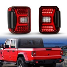 Tail Lights for Jeep Gladiator JT 2018-25 Tail Lamps Sequential LED 1Pair