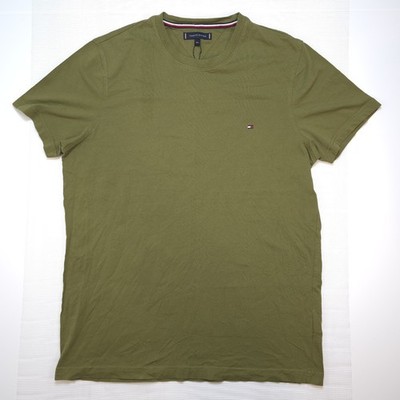 Tommy Hilfiger T Shirt Herren Gr. M Grün Kurzarm T Shirt (SIEHE BESCHREIBUNG) 