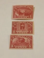 U.S. MINT OG NH H 1912 PARCEL POST 1, 2, AND 5 CENT STAMPS CV 68.75